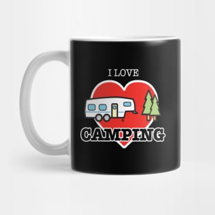 I Love Camping - Heart and Fifth Wheel Mug